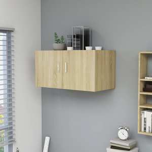 Dulap suspendat VidaXL, PAL, 80 x 39 x 40 cm, stejar sonoma
