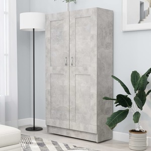 Biblioteca, gri beton, 82,5 x 30,5 x 150 cm, PAL