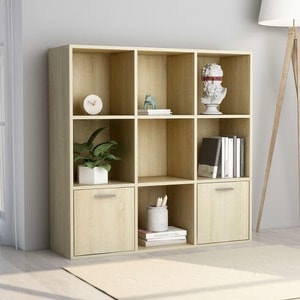 Biblioteca VidaXL, PAL, 98 x 30 x 98 cm, stejar sonoma