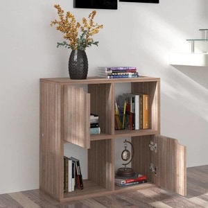 Biblioteca, stejar sonoma gri, 60x27,5x59,5 cm, PAL