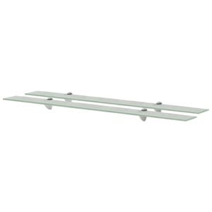 Rafturi suspendate, 2 buc., 100 x 10 cm, sticla, 8 mm