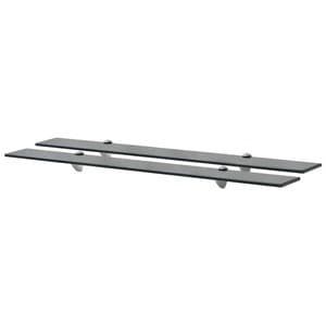 Rafturi suspendate, 2 buc., 90 x 10 cm, sticla, 8 mm