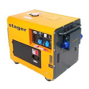 Generator Stager DG insonorizat 5kW, monofazat, diesel, pornire electrica, automatizare 5500S+ATS