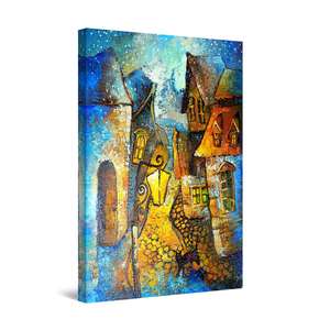 Tablou DualView Startonight Multe case, luminos in intuneric, 80 cm x 120 cm