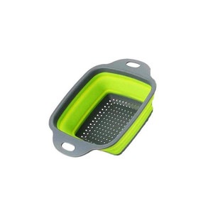 Strecuratoare patrata SIKS diametru 29 cm, rezistenta la temperaturi scauze si ridicate, gri/verde