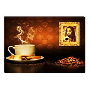 Tablou DualView Startonight Cafea Mona Lisa, luminos in intuneric, 60 x 90 cm