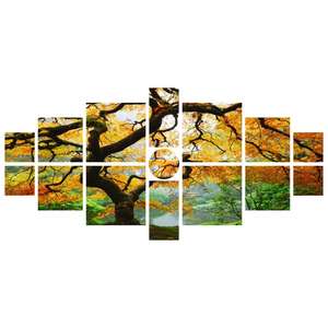 Set Tablou DualView Startonight Artar Multi, 15 piese, luminos in intuneric, 100 x 210 cm