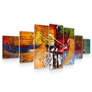 Set Tablou DualView Startonight Amestec de Culori, 7 piese, luminos in intuneric, 100 x 240 cm