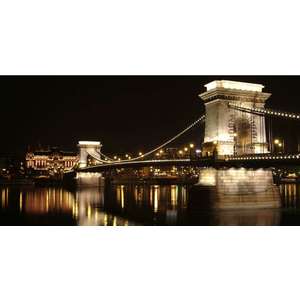 Tablou DualView Startonight Pod Budapesta, luminos in intuneric, 60 x 120 cm