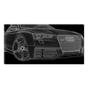 Tablou DualView Startonight Audi schita, luminos in intuneric, 90 x 180 cm