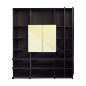 Biblioteca Girona ,  pal Wenge / Magnolia , 2040 x 2175 x 350 mm