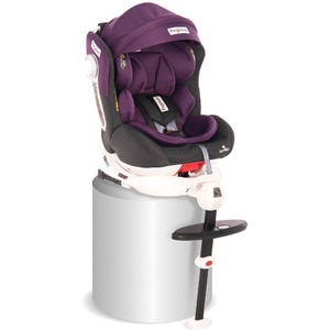 Scaun auto Lorelli Pegasus Rotativ 360 grade cu Baza Isofix si Picior de Fixare, 0-36 kg, Grey & Violet