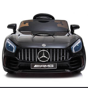 Masinuta electrica Mercedes GTR AMG, telecomanda cu frecventa unica, roti EVA, neagra