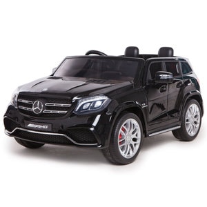 Masinuta electrica 2 locuri Mercedes GLS 63 AMG 4 x 4, scaun piele eco, MP3 player, rosu