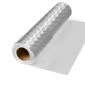 Folie Autoadeziva SIKS pentru Bucatarie, Tip Aluminiu, Rola, 60 cm x 5 m, Argintiu