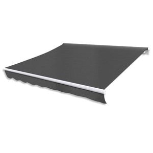 Copertina reglabila cu actionare manuala, 300 cm, antracit, sol-275561