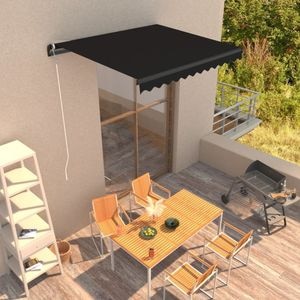 Copertina retractabila manual, antracit, 300 x 250 cm, sol-3051237