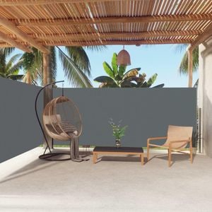 Copertina laterala retractabila, antracit, 160x600 cm, sol-317996