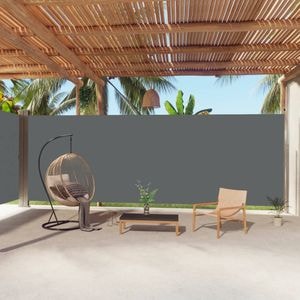 Copertina laterala retractabila, antracit, 220x1000 cm, sol-318050