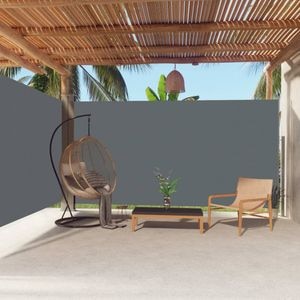Copertina laterala retractabila, antracit, 200x600 cm, sol-318008