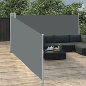 Copertina laterala retractabila, antracit, 100 x 1000 cm, sol-48474