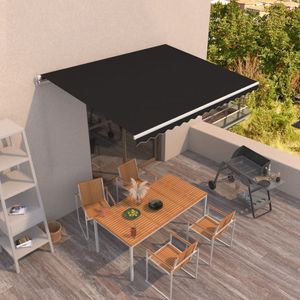 Copertina retractabila manual, antracit, 400x350 cm, sol-3068979