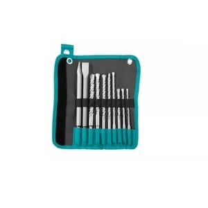 Set piese SDS Plus dalta, spitz si burghie Total, 10 piese