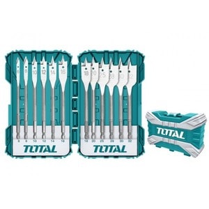 Set 12 buc burghie plate pentru lemn 6-32 MM TACSDL1201 Total