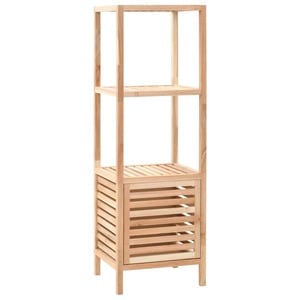 Dulap depozitare baie, 39,5x35,5x123 cm, lemn de nuc masiv