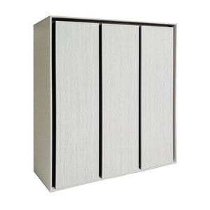 Dulap haine 3 usi , Santa Cruz, whitewood/ wenge, 192 x 60 x 215 cm
