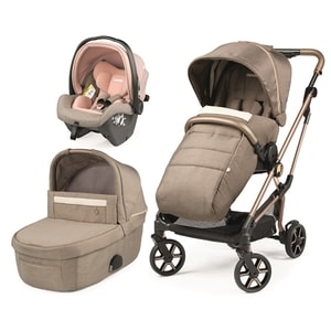 Carucior 3 in 1 Peg Perego Vivace Lounge Mon Amour 0 - 22 kg Bej - Roz