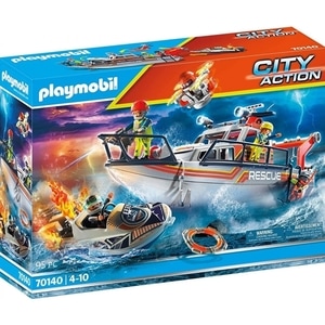Playmobil City Action - Ambarcatiune De Salvare Cu Personal