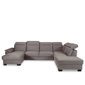 Coltar U Extensibil Cu Lada Dax, Dreapta, Gri, 375 Cm