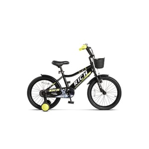 Bicicleta pentru copii 5-8 ani Kids BMX Astro X JSX1805, roti 18", frane V-Brake fata, tambur spate, cauciucuri late tip MTB, roti ajutatoare, negru