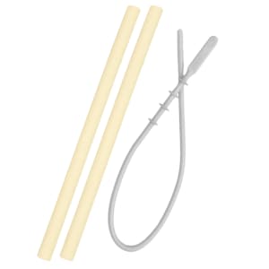 Set Paie Si Perie Minikoioi, 100% Premium Silicone  Mellow Yellow