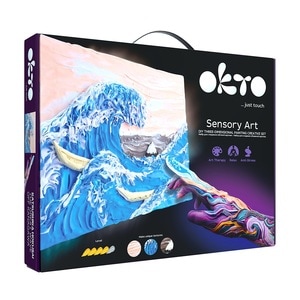 Set Pictura 3D Cu Argila Usoara, 30x40Cm - Waves