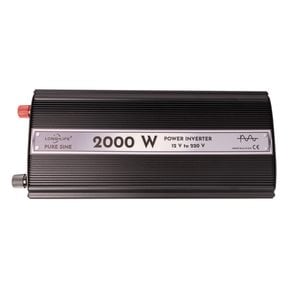 Invertor Long Life 2000 W, unda pura,12 V - 220 V pentru panouri solare si auto, inverter sinus pur, rulota, autorulota, testat osciloscop, camper, barca, casa independenta
