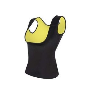 Maiou din neopren SIKS perfect pentru slabit, masura M, negru/ galben