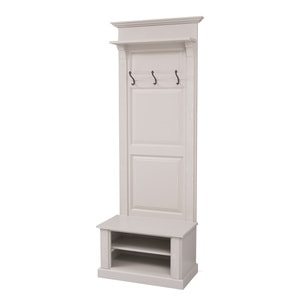 Cuier cu spatiu deschis, culoare bej P024A, vopsit, 100% lemn masiv