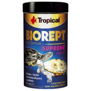  Dieta speciala cu adaos de probiotice pentru testoasele adulte acvatice si semiterestre, Tropical, BIOREPT SUPREME ADULT,TERRARIUM, 70g