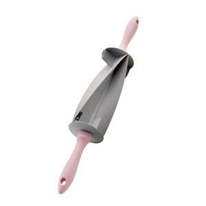 Sucitor pentru aluat de croissant SIKS, 40 cm, roz/gri