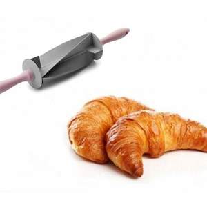 Sucitor pentru aluat de croissant SIKS, 40 cm, roz/gri