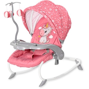Fotoliu balansoar, Lorelli, Dream Time, Rose Velvet Unicorn, colectie 2021
