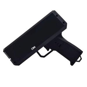 Pistol de bani SIKS Money Gun, pentru petreceri, Bancnote Incluse, Negru