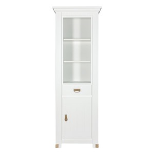 Biblioteca 1 Usa Si 1 Sertar Saint Tropez, Alb, 68.8 Cm