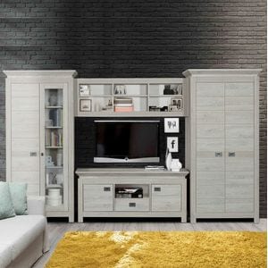 Mobila living Casablanca Loft, gri, 350 x 57 x 195 cm