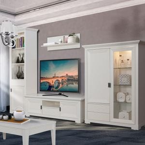 Mobila living Verona, alb, 332.4 x 45 x 200 cm