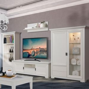 Mobila living Verona, alb, 332.4 x 45 x 200 cm
