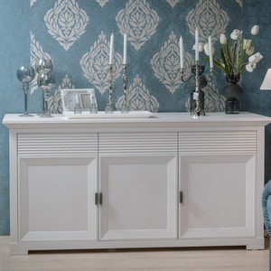 Bufet 3 Usi Si 3 Sertare Verona Bianco Alb, 180 Cm