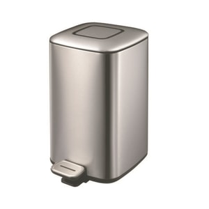 Cos de gunoi cu pedala EKO, Regent, 938812IX, capacitate 12 litri, sistem Bi-force cu amortizor pentru inchidere silentioasa a capacului, corp din otel inoxidabil, rezistent la amprente, inox